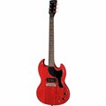  Harley Benton DC-60 Junior Faded Cherry