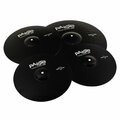  Paiste 900 Color Rock Cymbal Set BK