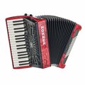  Hohner Bravo III 72 Red silent key