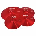  Paiste 900 Color Rock Cymbal Set RED
