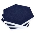  t.akustik Hexagon Melamine Dark Blue 25