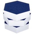  t.akustik Hexagon Melamine Dark Blue 75