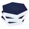  t.akustik Hexagon Melamine Dark Blue 50