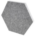  t.akustik Hexagon Melamine Light Grey 25