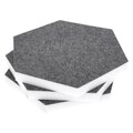  t.akustik Hexagon Melamine Grey 25