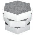  t.akustik Hexagon Melamine Grey 75