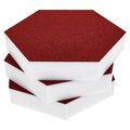  t.akustik Hexagon Melamine Bordeaux 50