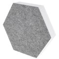  t.akustik Hexagon Melamine Light Grey 50