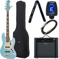  Harley Benton MV-5JB Daphne Blue Set